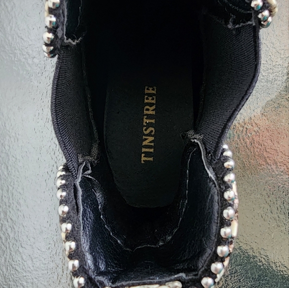 Tinstree Chelsea Women's Ankle Boots Snakeskin Print Combat Chunky Heel Sz 9.5 - Picture 8 of 14